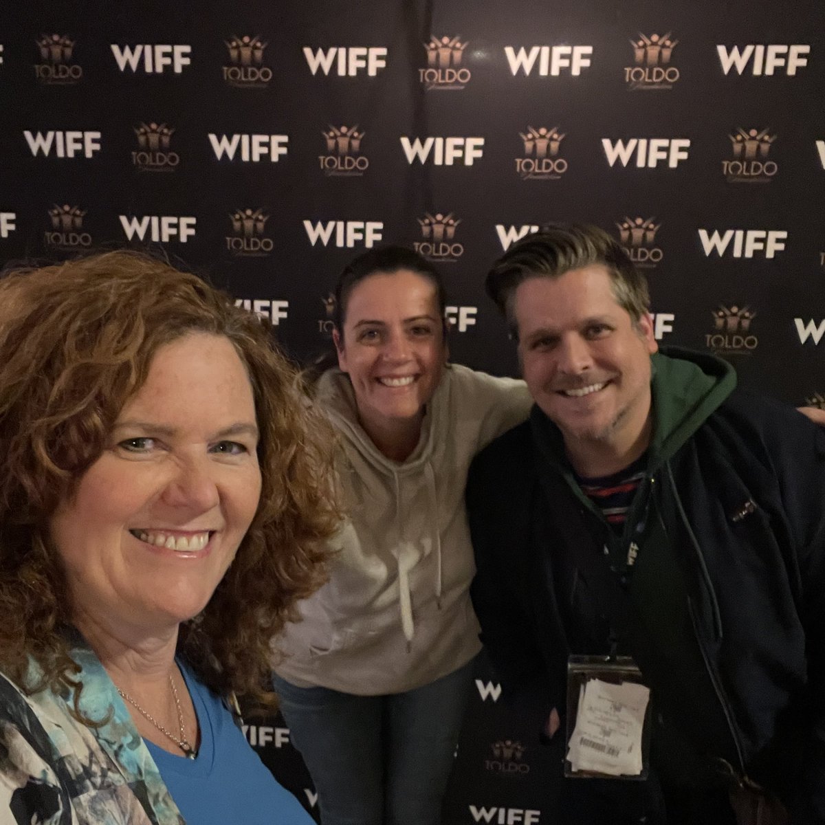 GailNow's tweet photo. Pre-gaming photo opp with Kelly - blast from past from my early CSG days / and Dan MacDonald. @AM800CKLW  prior to Women of @WindsorFilmFest screening of #Cynara @sherien https://t.co/4BOkGiSuvn
