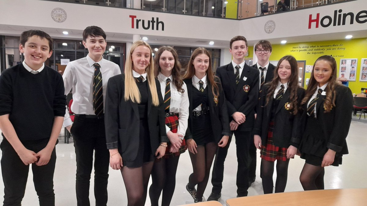 Thank you to our S3 helpers at the S4 Parents' Evening last night. You were so kind and welcoming to all our school community. You were a credit to our school and your families!! Thank you from all your teachers!!