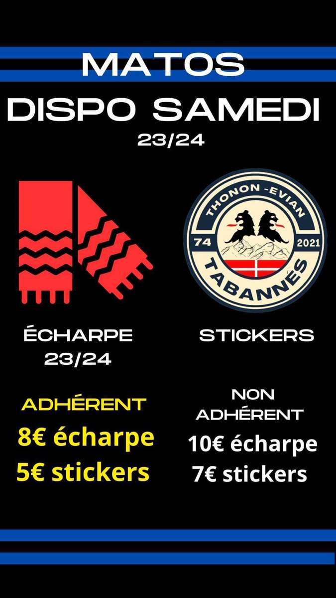 Rendez-vous demain 18h à Vongy pour soutenir Thonon Evian 🔥🔥 #TBN74