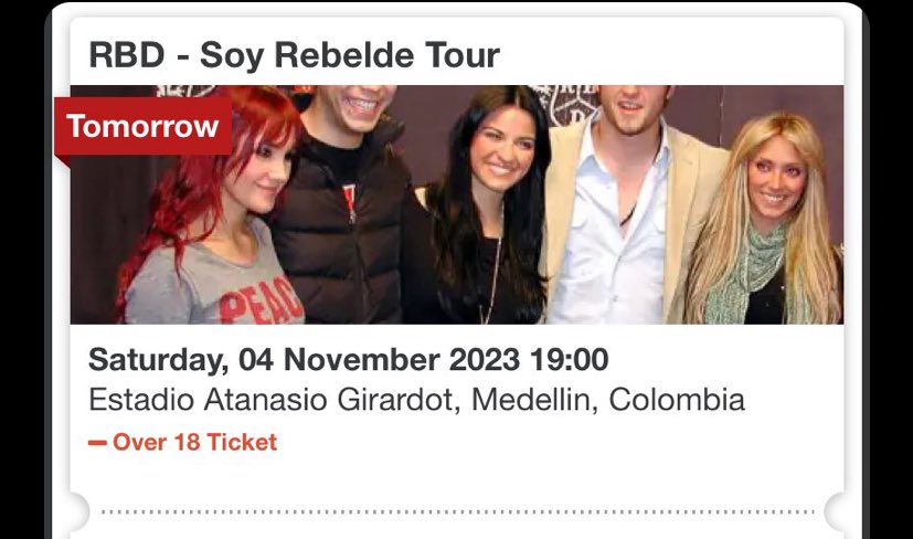 SapoPerroski's tweet photo. ‼️ VENDO 3 BOLETAS PARA RBD 04 NOVIEMBRE EN MEDELLÍN ‼️‼️
Ubicación: Norte Alta
#RBD #RBDEnMedellín #boletaRbd https://t.co/nl6ehDTwiG