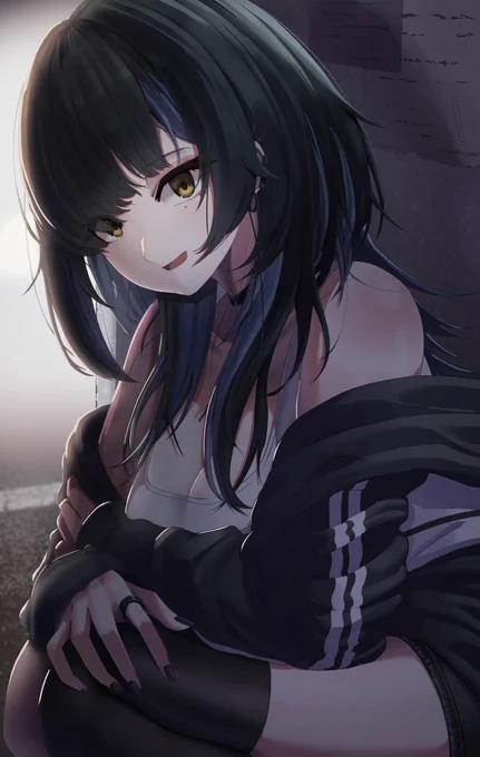 「こんばんは、おにーさん。」
