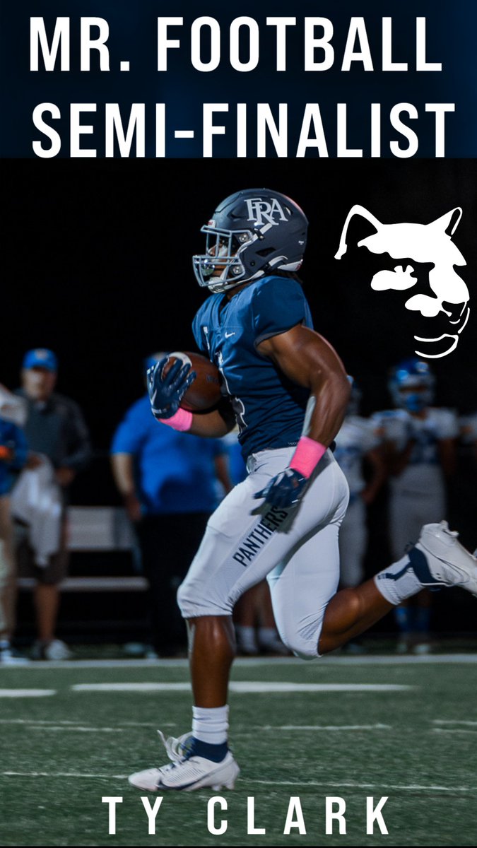 Congratulations to Ty Clark on being named to the Tennessee Titans Mr. Football Semi-Finalists! We are so proud of you Ty! Go Panthers!