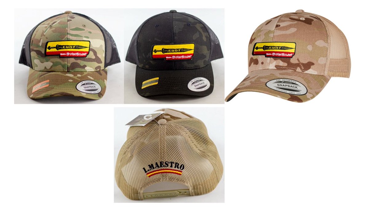 EBdT2's tweet photo. ¿Quieres hacerte con una exclusiva gorra Multicam ─normal, negro o árido─ con nuestro logo (incluso personalizada)? Apúntate en este formulario.
https://t.co/iK2ffezk5p https://t.co/Q8Mrk8kdKU