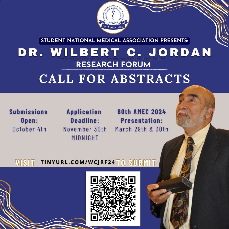 The Dr. Wilbert C. Jordan Research Forum at AMEC’s 60th anniversary has begun accepting abstracts! Application deadline is Thursday, November 30th. Abstracts will be accepted on a rolling basis. Abstract requirements can be found in the form. Link in bio! #AMEC2024