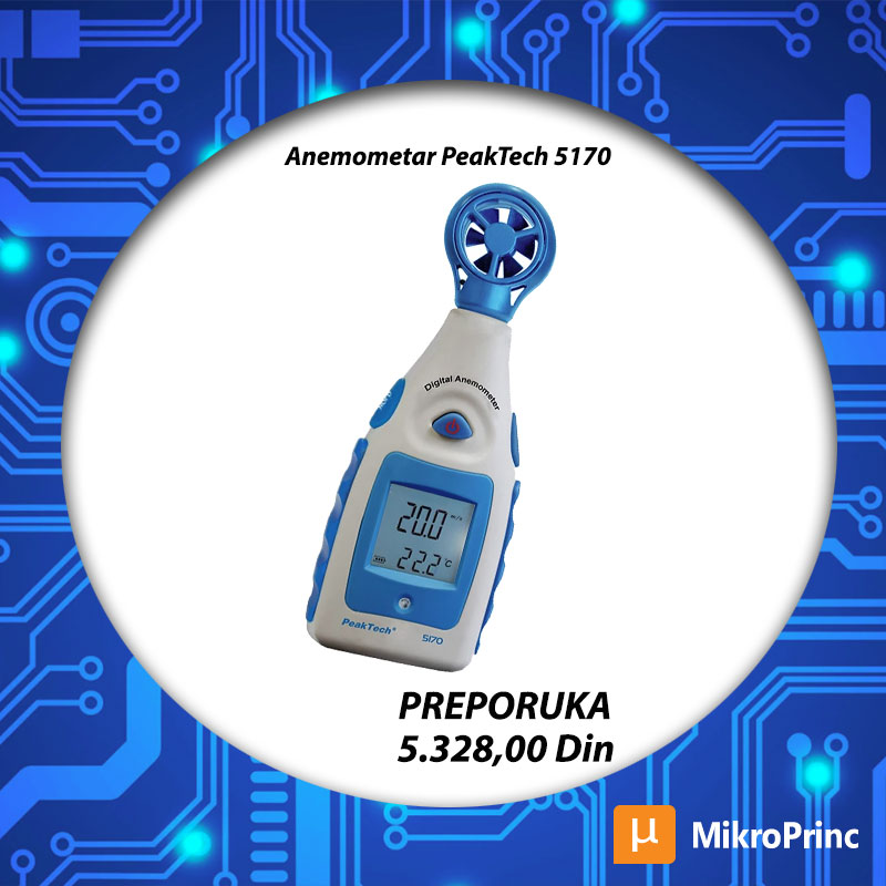 's tweet image. PREPORUKA: Ako sistemi za ventilaciju i klima uređaji ne poboljšaju kvalitet vazduha u zgradi pomoću anemometara proveravamo brzinu i protok vazduha. Pogledajte ponudu anemometara na sledećem linku: 
mikroprinc.com/sr/proizvodi/m…
#anemometar #peaktech #merenjeprotokagasova #mikroprinc