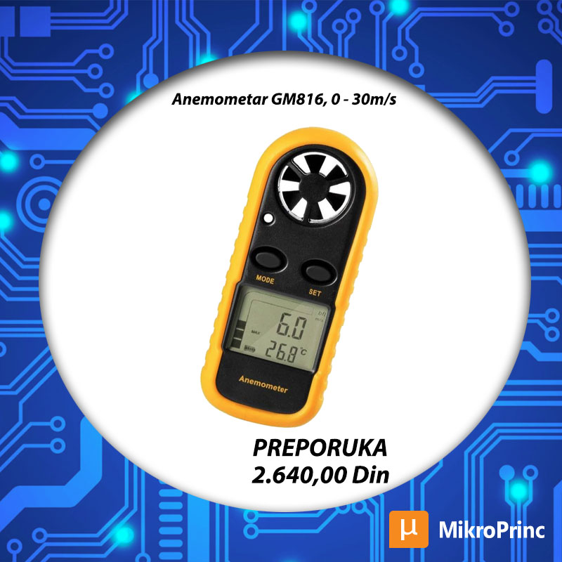 's tweet image. PREPORUKA: Ako sistemi za ventilaciju i klima uređaji ne poboljšaju kvalitet vazduha u zgradi pomoću anemometara proveravamo brzinu i protok vazduha. Pogledajte ponudu anemometara na sledećem linku: 
mikroprinc.com/sr/proizvodi/m…
#anemometar #peaktech #merenjeprotokagasova #mikroprinc