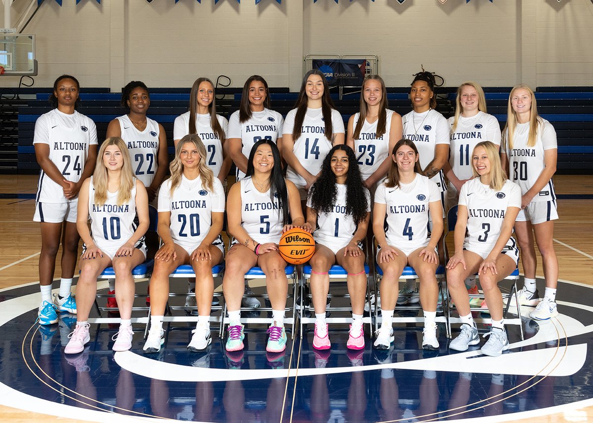 Introducing the 2023-24 <a href="/PSAltoonaWBB/">PSAltoonaWBB</a> team! The Lions open their season next Wednesday, November 8 on the road against Penn College.

📸: <a href="/two20studios/">Chuck Meyers</a> 

#d3hoops
