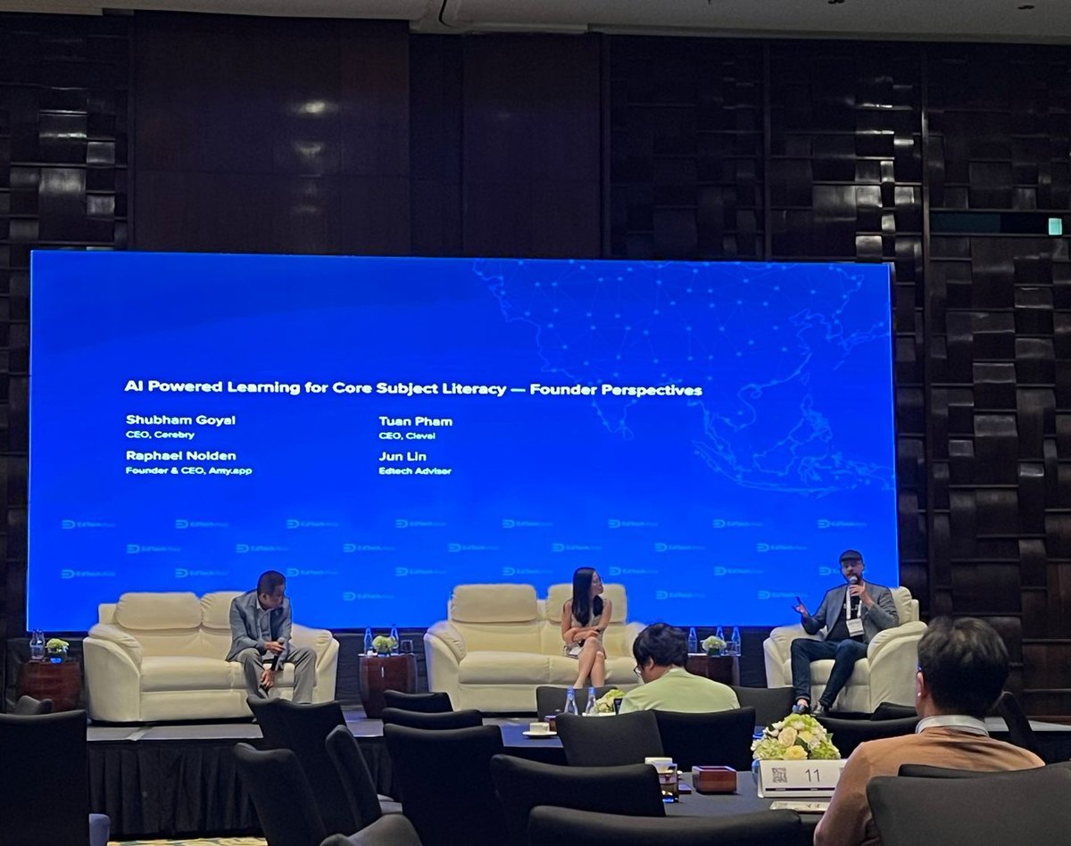 mytutoramy's tweet image. Back at @EdTechAsia and delved deep into 2 topics: Balancing Innovation and Responsibility: AI Ethics in Adaptive Learning, and AI Powered Learning for Core Subject Literacy. Always a privilege to connect with great minds reshaping the global educational landscape.