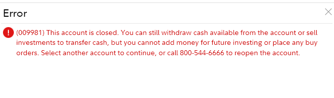 ojr12's tweet photo. So I've had a really good week options trading.   Today, I go to set a trail stop on one of my only swing and #Fidelity shows me this error. https://t.co/f0apEZ1WNo