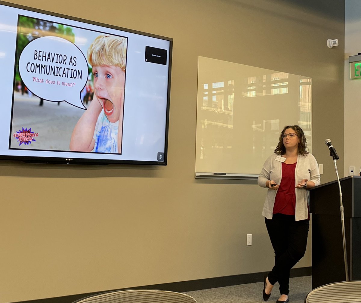 ktranda8's tweet image. Love this slide from Dr Blount, &quot;Behavior is a communication for our kids&quot;, we just need to understand what&apos;s driving the behavior and teach the parents! #Caringforkids #AnnualMeeting23 #MoCares4Kids @MissouriAAP