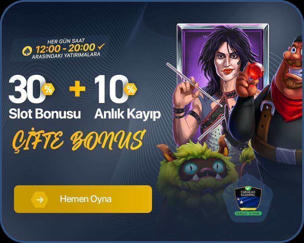🍀Betosfer'den Çifte Bonus🥳

🎰%30 Slot Bonusu➕%10 Anlık Kayıp Bonusu

🎁12:00 ile 20:00 arasındaki yatırımlara, %30 Slot Bonusu 
➕%10 Anlık Kayıp Bonusu 'Çifte Bonus' kampanyasından yararlanabilirsiniz

🤝En avantajlı kampanyaların adresini keşfet!

🌍 bit.ly/Betosferadres