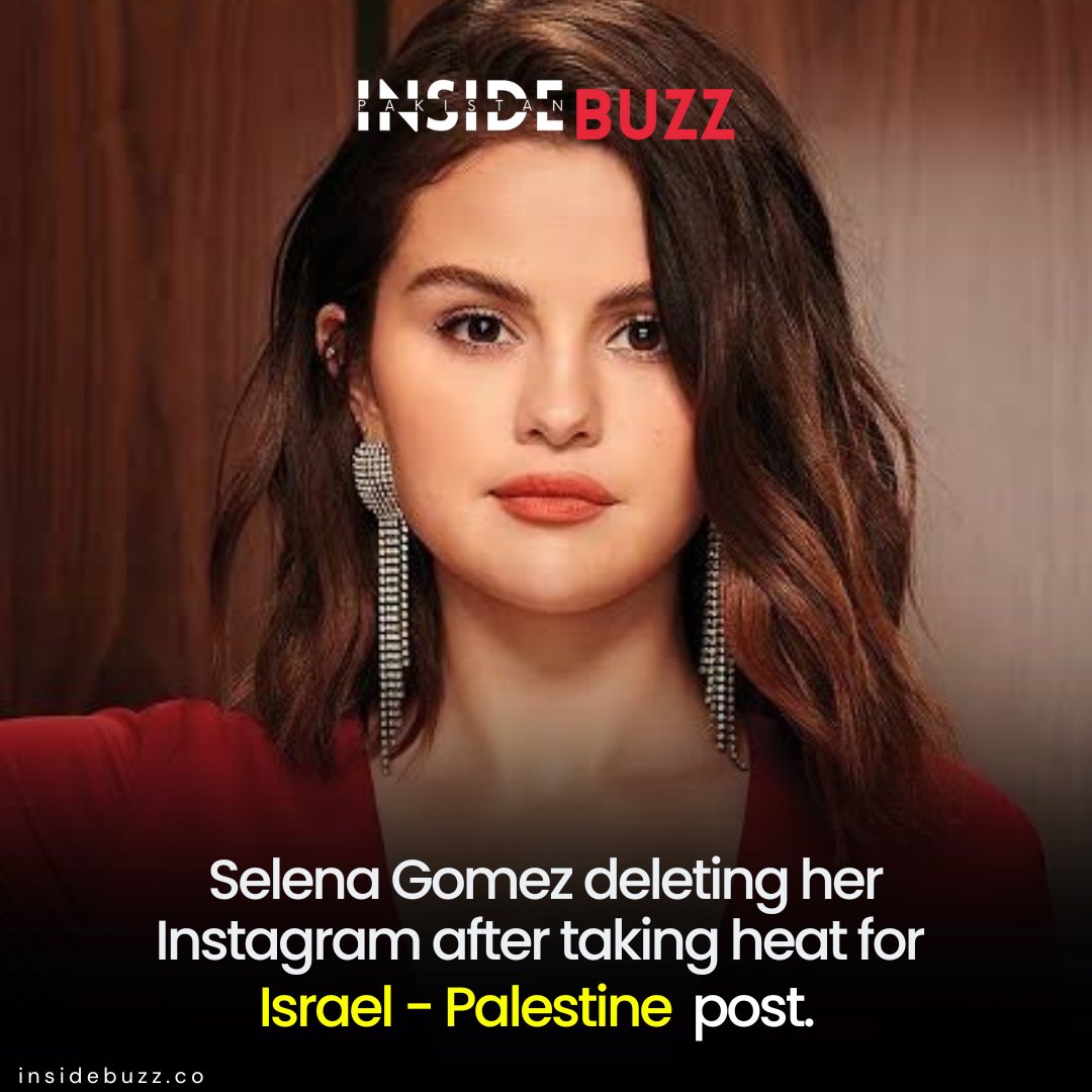 insidebuzzco's tweet photo. On October 31, Gomez shared a story on Instagram, addressing her silence on the violence and commented on the massacre of Palestinians in Gaza, as well as her unceremonious ‘exit’ from social media after being called out for it.

 #selenagomez #Gaza #gazaunderattack #palestine https://t.co/XFJtpl6tWL