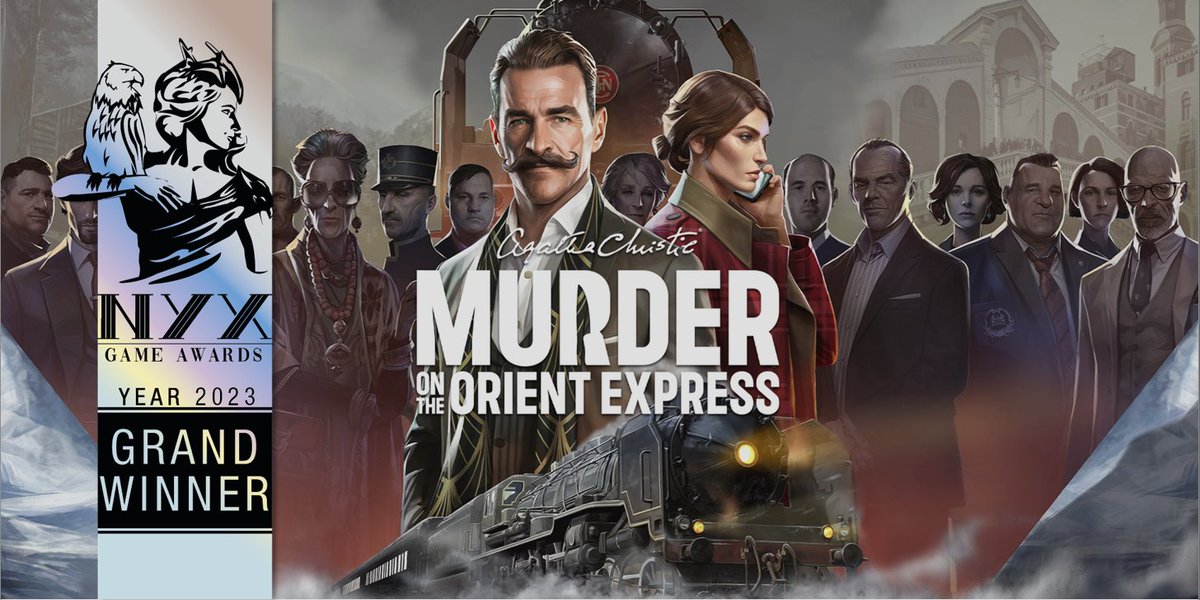 🏆 Murder on the Orient Express has been honored as the Grand Winner at the NYX Awards 2023 for Best Adventure Game on Nintendo Switch! 🎮

Thank you for making this possible! #NYXAwards