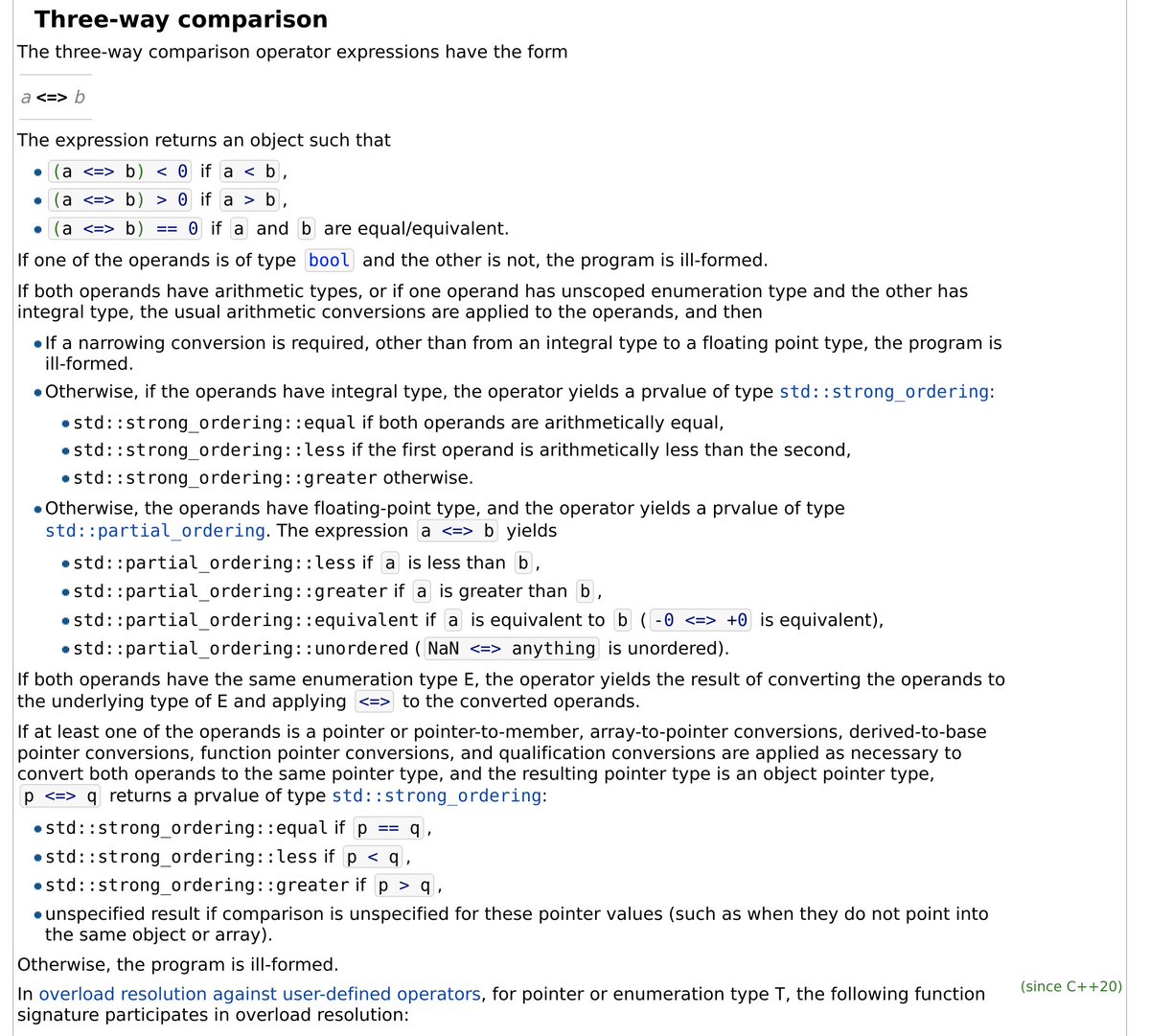 Advanced C++ Tip From C++20, there is now a new operator Three-way ...