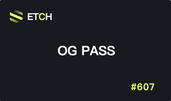 EtchMarket's tweet image. 💫To celebrate this advancement with our valued community, we’re holding a #Etch OG PASS card #giveaway🎁

✅To join: 
1. Follow @EtchMarket
2. RT and Like
3. Tag 3 friends

💃The giveaway will ends on Sunday, with only one winner selected for the OG #607! Good luck🥁