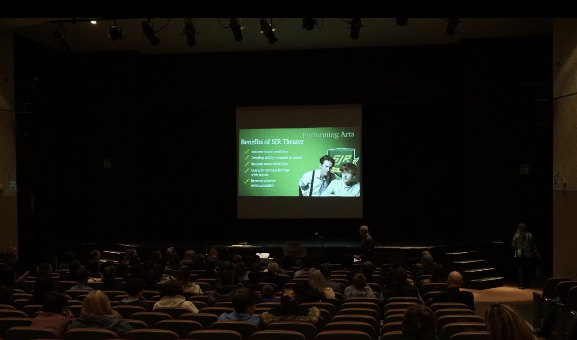 SJRHighSchool's tweet photo. Oh what a Knight!

SJR welcomed hundreds 7th and 8th grade families to our 2nd Open House of the Fall. 
The St. Joe's brotherhood, community and family was on full display Thursday night.

Thanks to all that made the night a huge success.
#SJRClassof28 #Brotherhood #WeAreSJR https://t.co/uuJ4WUKHU6