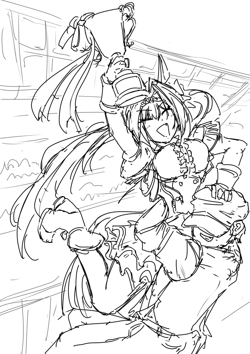 #同じ人が描いた温度差が凄い絵を貼る