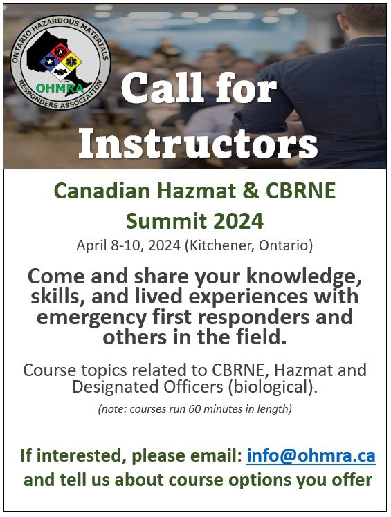 Call for Instructors!!!