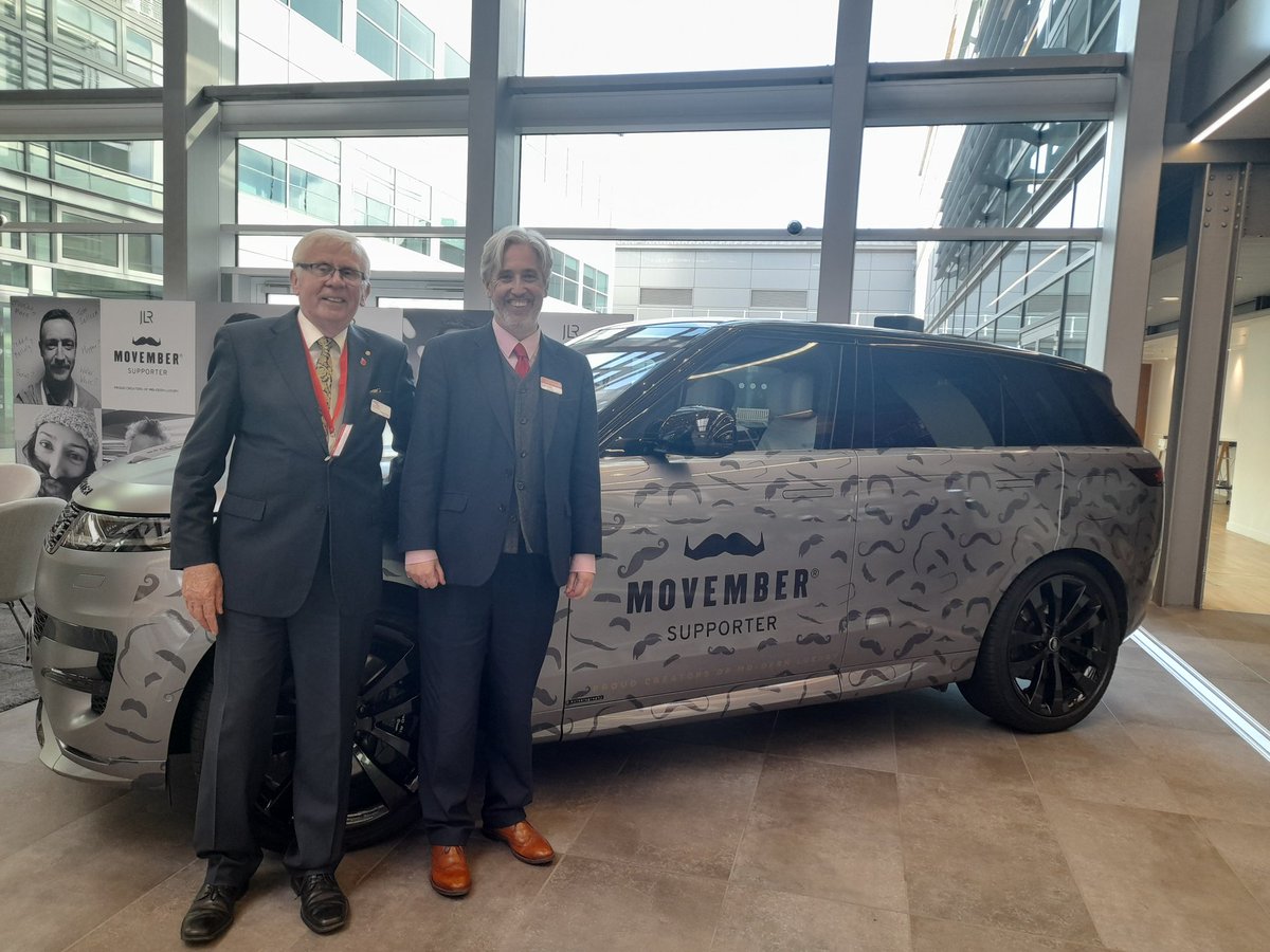 JulianBarwell's tweet image. Talking about our United Against Prostate Cancer project today for all employees at Land Rover Jaguar for Movember charity with Prostaid @jomlowry @East_Genomics