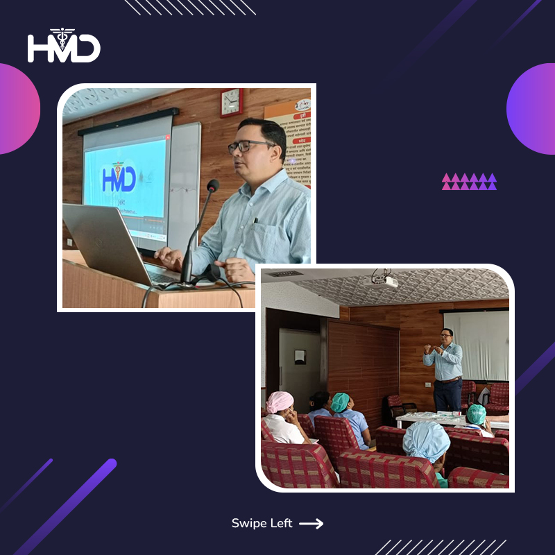 hmdhealthcare's tweet photo. Looking back at our #CMETraining event in Solapur on October 31, 2023. A big shoutout to all participants who engaged in #SafeInjectionPractices, & #NeedleStick Injury Prevention. A big thank you to all participants and our esteemed speaker, Pravin Tiwari. #HMD #HMDHealthcare https://t.co/84zv9cJril
