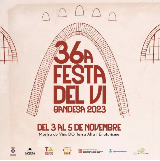 Aquest cap de setmana arrenca a Gandesa la 36a Edició de la Festa del Vi. 

L'eix central de la Festa serà la Mostra de Vins amb DO Terra alta, que comptarà amb la participació de 24 cellers emprats a la DO Terra Alta.