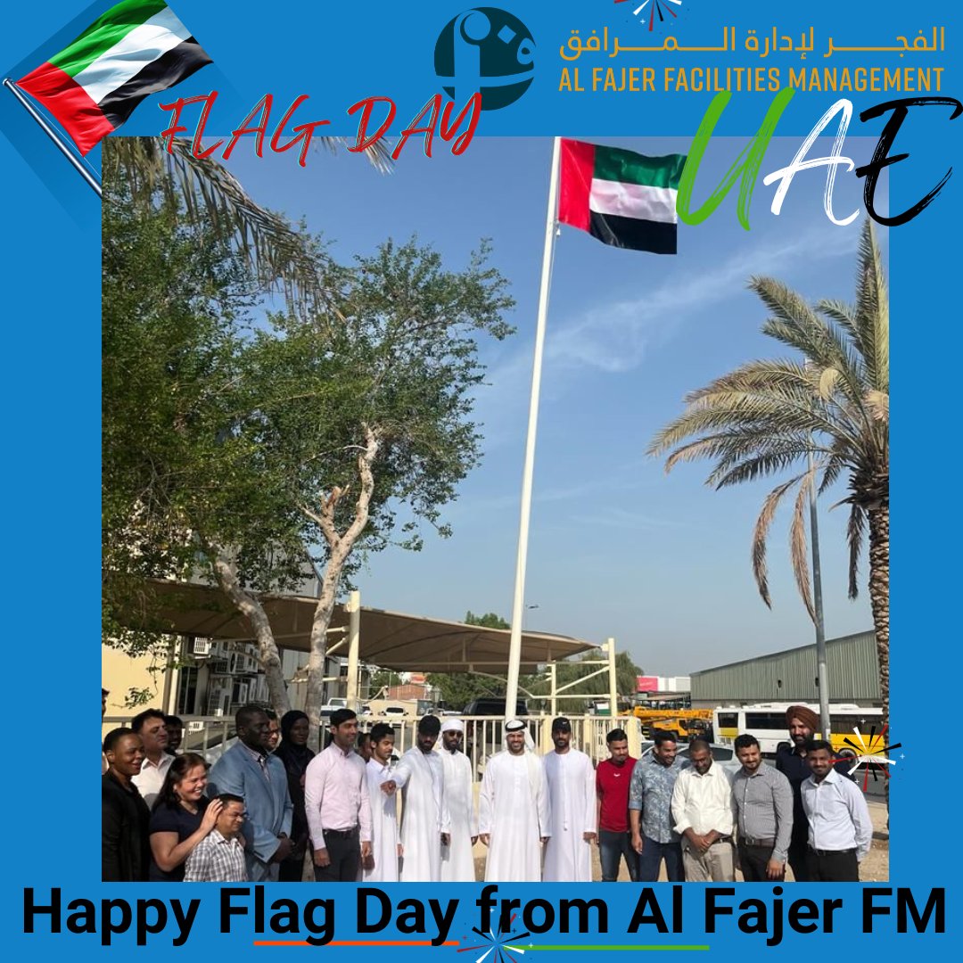 alfajerfm's tweet photo. 📷Al Fajer Facilities Management wish you all and your family Happy Flag Day.
#uaeflagday
#alfajerfm
https://t.co/atTq9UgWSl https://t.co/z0PuSRu6Yp