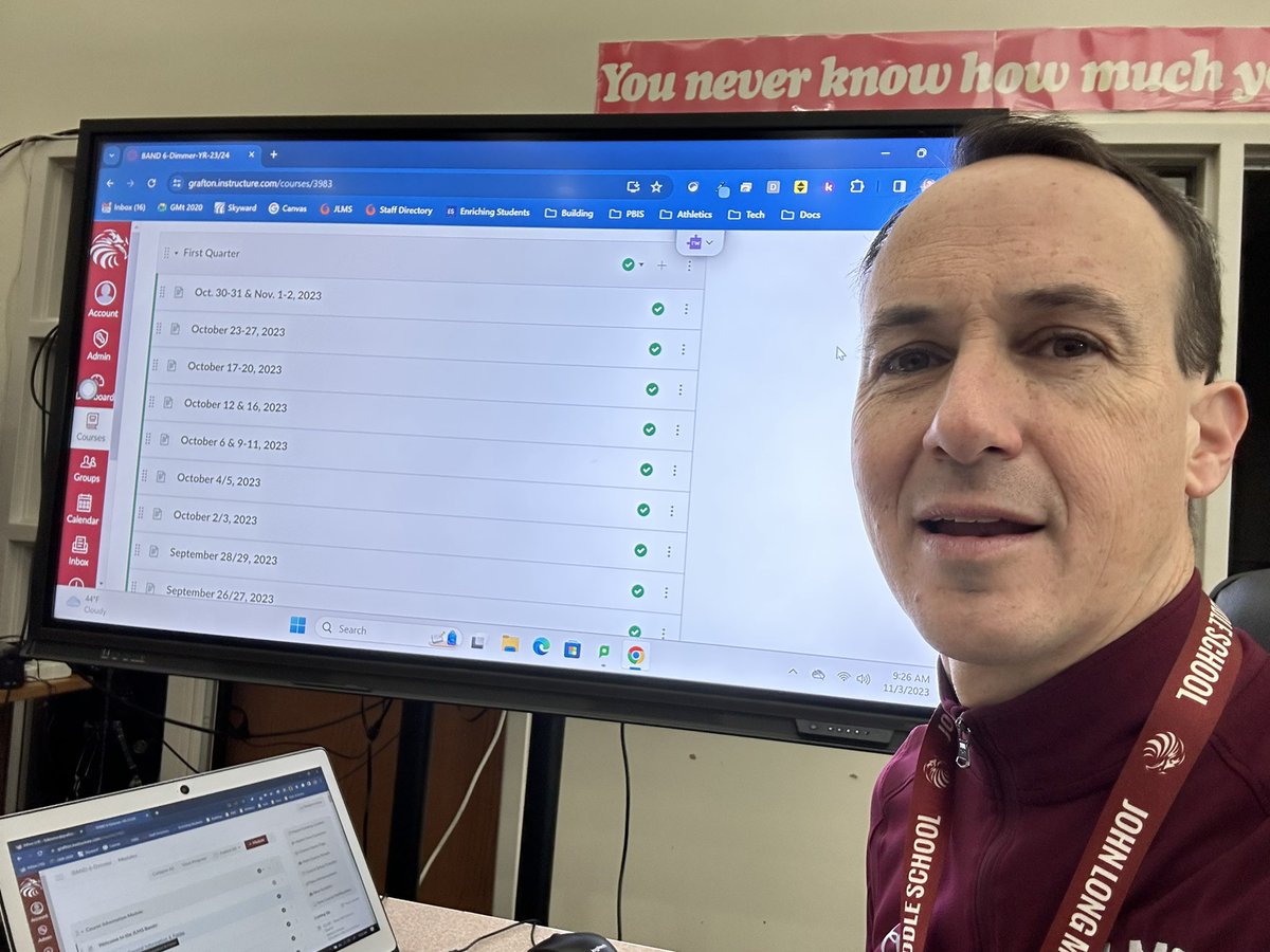 Brett Dimmer (@mrbdimmer) on Twitter photo Lots of great comments about being able to see all of the work being done in <a href="/Canvas_by_Inst/">Canvas by Instructure</a> on the large <a href="/NewlineIDEAMAX/">Newline Interactive – Americas</a> during Parent-Teacher Conferences!
<a href="/JLMS_Falcons/">JLMS Falcons</a>
<a href="/JLMSBands/">JLMS Bands</a>
<a href="/GraftonSchools/">GraftonSchools</a> Lots of great comments about being able to see all of the work being done in <a href="/Canvas_by_Inst/">Canvas by Instructure</a> on the large <a href="/NewlineIDEAMAX/">Newline Interactive – Americas</a> during Parent-Teacher Conferences!
<a href="/JLMS_Falcons/">JLMS Falcons</a>
<a href="/JLMSBands/">JLMS Bands</a>
<a href="/GraftonSchools/">GraftonSchools</a>