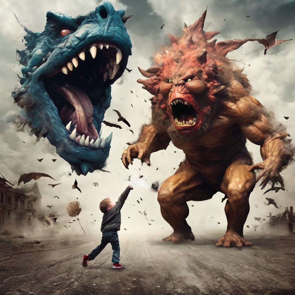 ixiaowenz's tweet image. 每个小朋友都有跟怪兽战斗的梦想吧。

#StableDiffusionXL