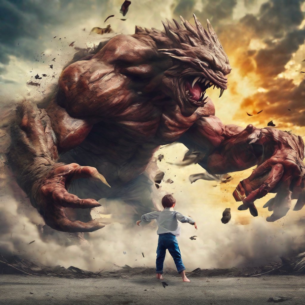 ixiaowenz's tweet image. 每个小朋友都有跟怪兽战斗的梦想吧。

#StableDiffusionXL