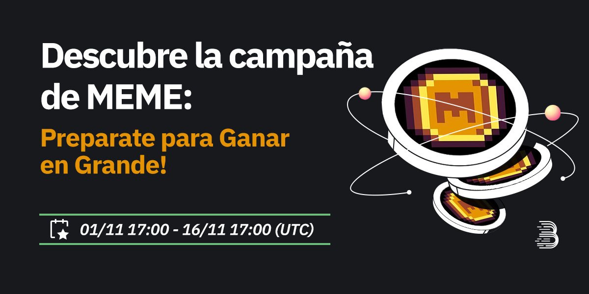 BitMart_es's tweet photo. 🚀 ¡Gana a lo grande con $MEME en BitMart! 🌟
📅 1/11 - 16/11
🎁 ¡Comparte esto en Twitter con el hashtag #BITMARTMEME y únete a la campaña!
💰¡+5000 USD en premios!
🔥 ¡Deposita, opera y GANA!
👉 Toda la info: https://t.co/yprGmNoAtp
#BitMart #BITMARTMEME #MemeLand https://t.co/s4TR6Qix4B