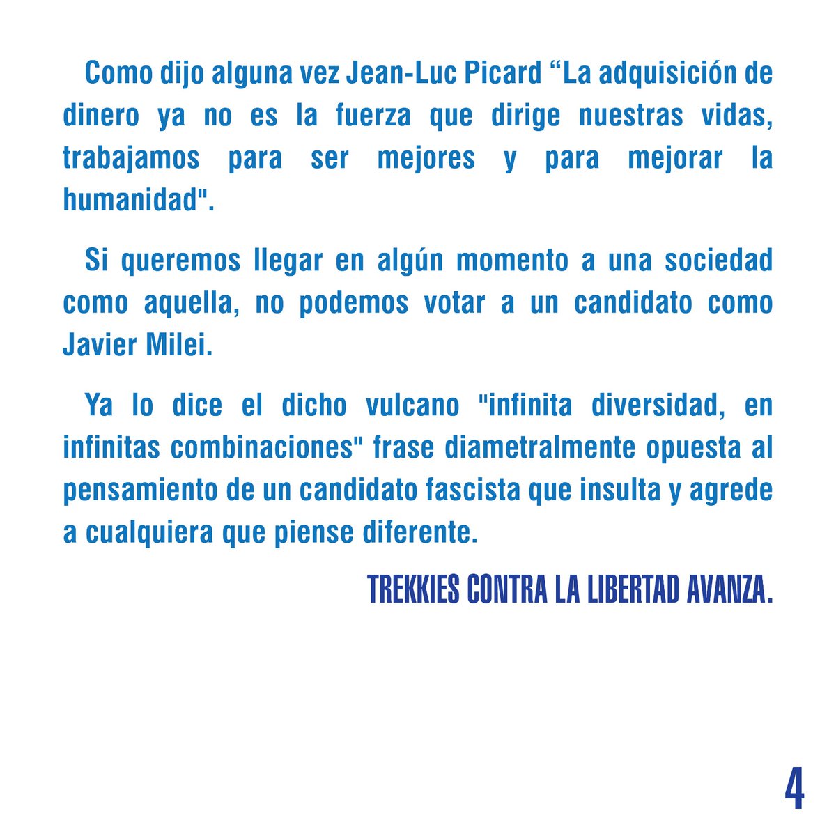 RemerasRojas's tweet image. #TrekkiesContraMilei