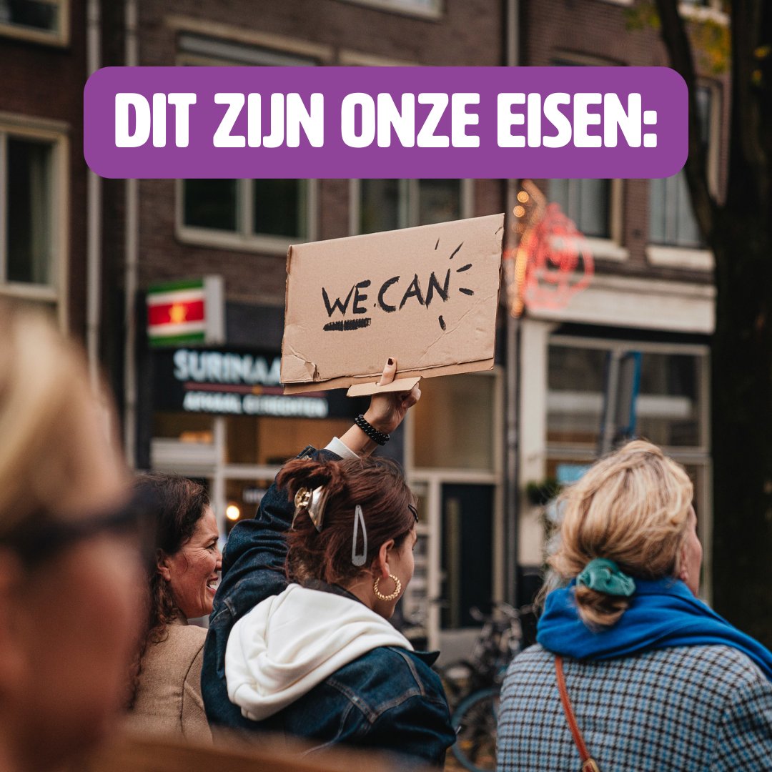 📢 Dit zijn onze eisen!📢

We leven in een tijd van crisissen die stuk voor stuk het gevolg zijn van politieke keuzes. Daarom hebben we een helder eisenpakket samengesteld voor het nieuw te vormen kabinet🧵: