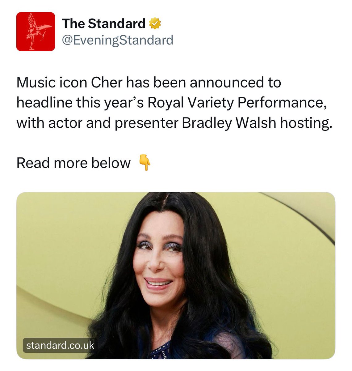 OK, who’s going to sort me out with a ticket for the Royal Variety? 🥹