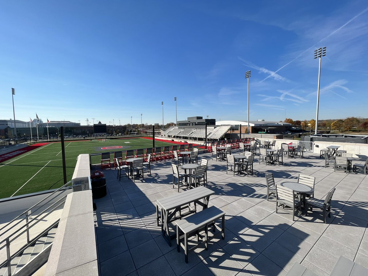 OhioState_GC's tweet photo. BRAND NEW patio furniture set up and ready to go at “The Suz” seating area for @OhioStateMLAX and @OhioStateWLAX 🌰🥍 https://t.co/nVfkBSvQfA