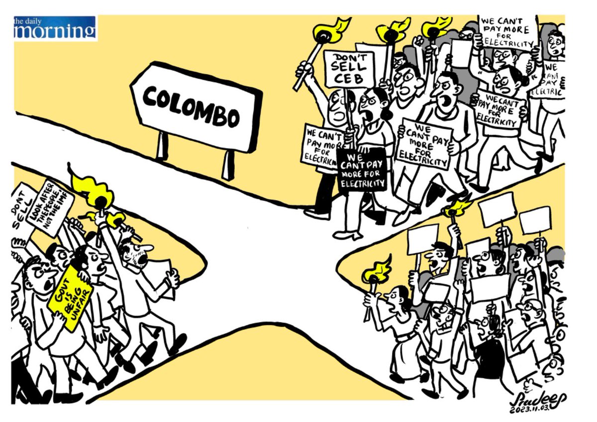Cartoon by @RcSullan 

#lka #SriLanka #SriLankaProtests