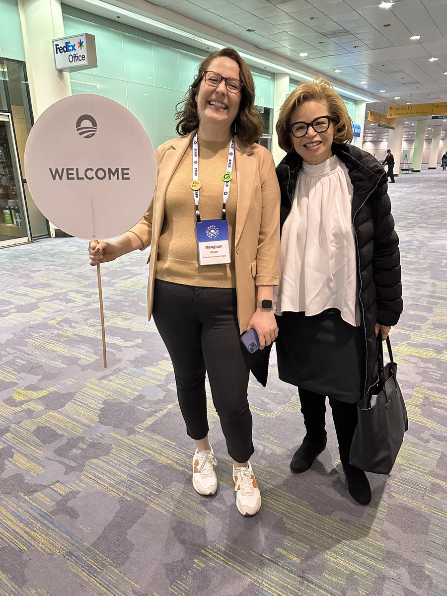 ValerieJarrett's tweet image. We’re here! Thrilled to be kicking off the @ObamaFoundation’s #DemocracyForum in Chicago this morning!