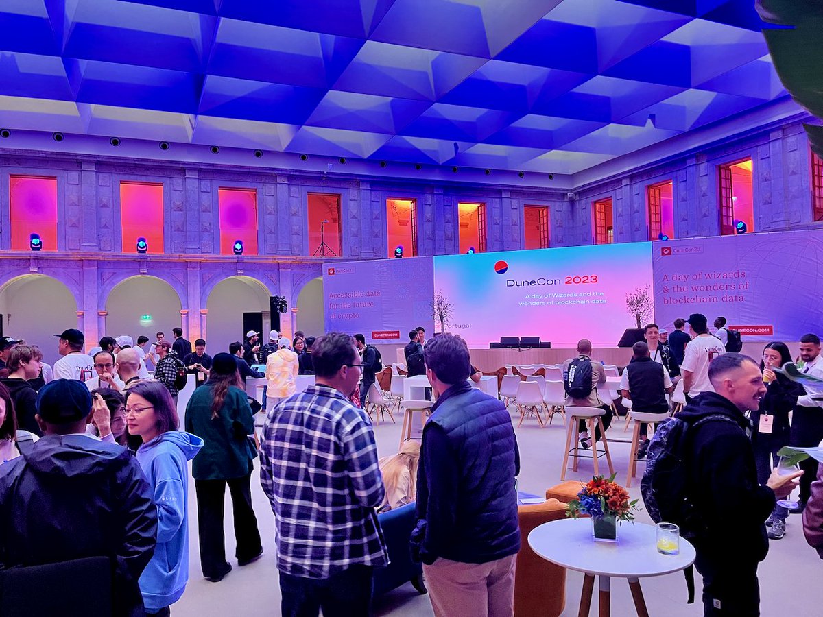 hagaetc's tweet photo. Thanks so much to everyone that came out and made DuneCon a magical day💫🪄

Heartwarming to see how vibrant and alive the Dune community is despite the market sentiment🫶🧙

Finally the industry is starting to use the wealth of data we have access to, the data must flow!💽🌊