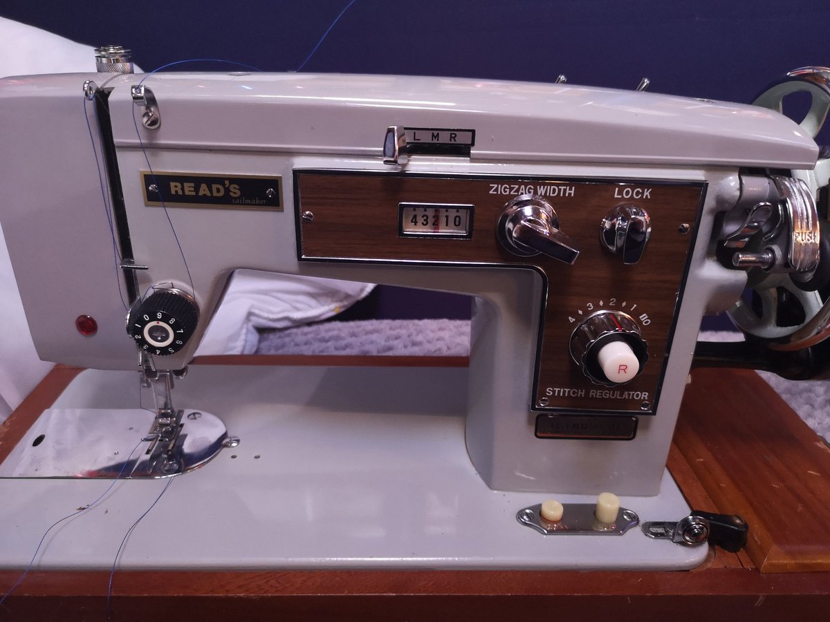Sailormermaid3's tweet image. I need and advice from Sewing Machine people.... The topstitch is perfect, underneath is hoops. Needle is 18 and M60 thread. 
The machine in question is a Read&apos;s Sailmaker... Any help greatly appreciated #Seamstress #Reads #SewingMachine #Loops #BoatsThatTweet
