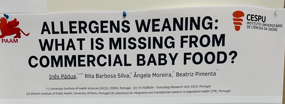 Today I had the opportunity to present the first results of this study at #PAAM2023 
Ideally, infants should consume home-prepared foods; however, there will always be a need for healthy, safe, protective, and convenient ready-to-purchase baby foods.
<a href="/TOXRUNIUCS/">TOXRUN</a>
