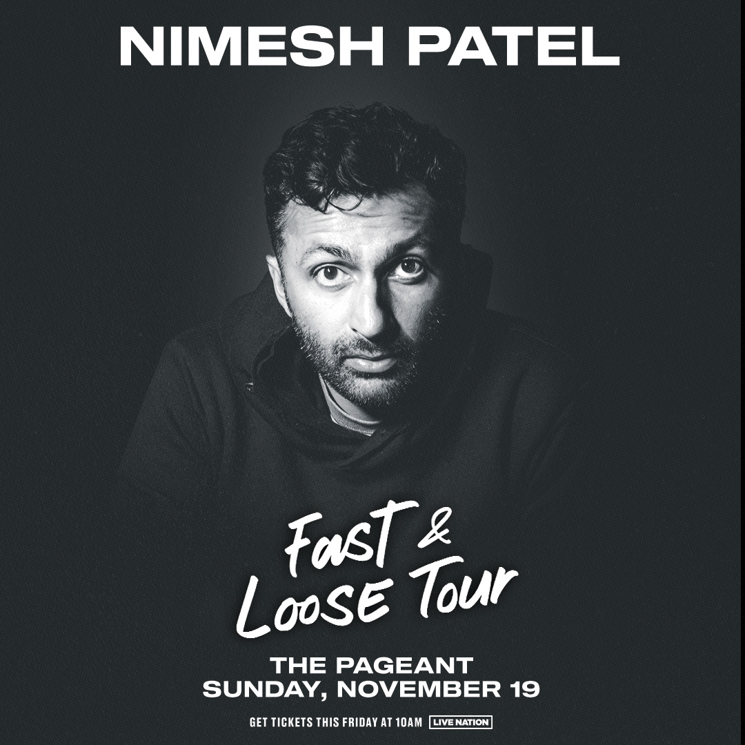 Lookin to laugh? Emmy Award nominee Nimesh Patel is runnin things at the Pageant on Nov. 19th. Comment below tagging your comedy buddy to enter to win a pair of tickets!