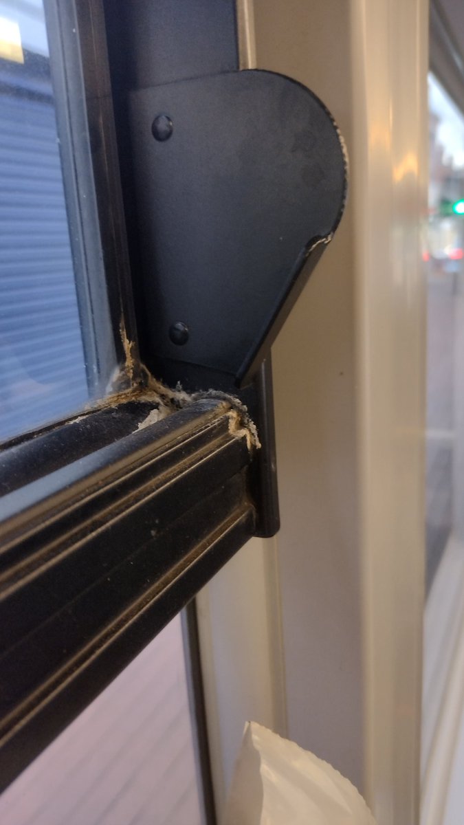 graceflower29's tweet photo. @nxwestmidlands is this mould or dust on the bus window frame. https://t.co/D1kRhP1sDh