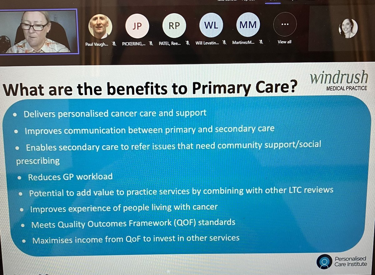 Excellent GPN webinar today. @GravesJacqui has 22 years experience in #cancercare showcasing impact of cancer care reviews and the RN role as essential in enabling people living with cancer #GeneralPracticeNursing #PrimaryCare @RCNGPNForum @WeGPNs @Mike_Thorpe_ @sandradyer_05