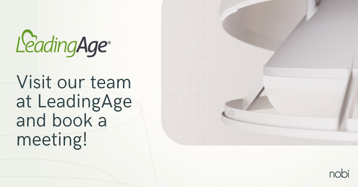 Regular nurse call systems detect 20% of falls, Nobi also catches the other 80%.  Like to protect 100% of your residents? Join us at #LeadingAge and discover the disruptive power of our smart lamps.  #AgeTech #FallPrevention  #ElderlyCare
nobi.life/en/leading-age