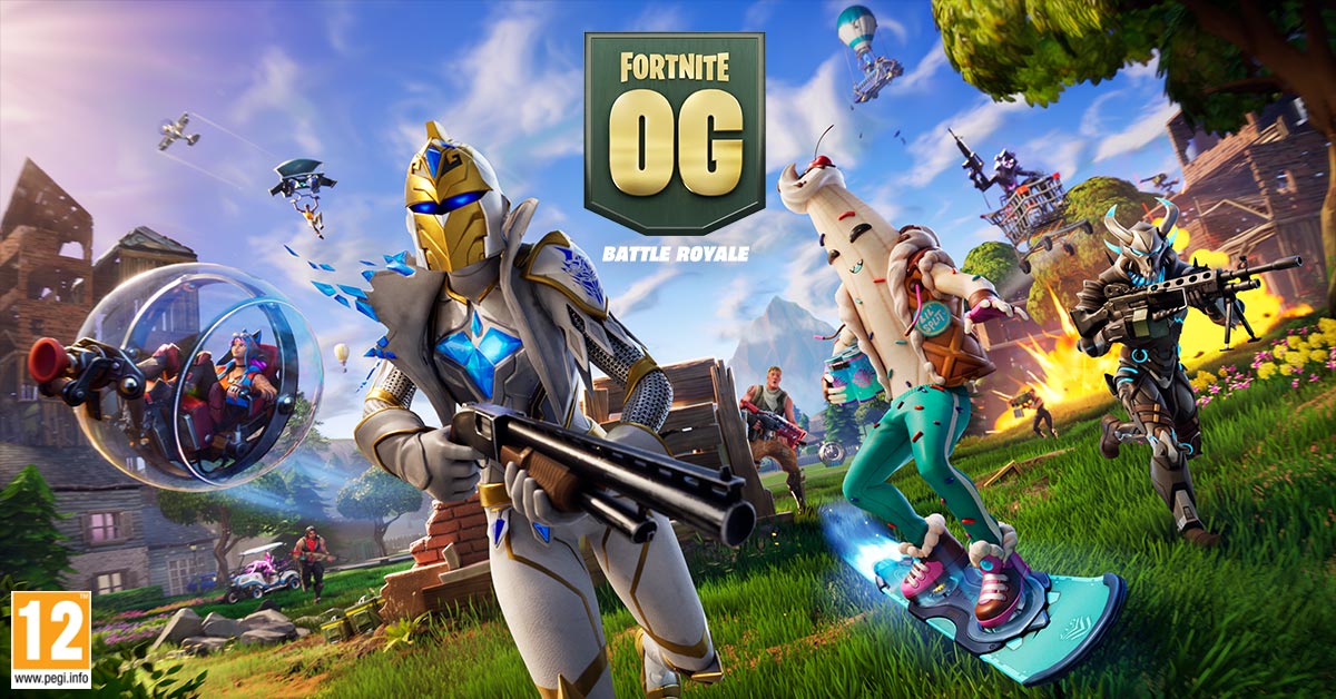 Fortnite's tweet photo. Where we droppin'? Drop into #FortniteOG now!