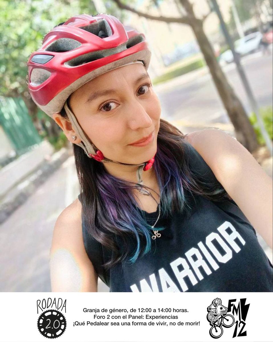 Rodada2Punto0's tweet photo. ¡#FelizViernesATodos 🥳! Nos vemos en el @ForoMundialBici 🚲🌎, hoy mi participación dentro del panel "Experiencias: ¡Qué pedalear sea una forma de vivir no de morir!
#FMB12 🚲🌎
#RodadaDosPuntoCero 🚴♀️💜✨ https://t.co/NgrQAveYgD