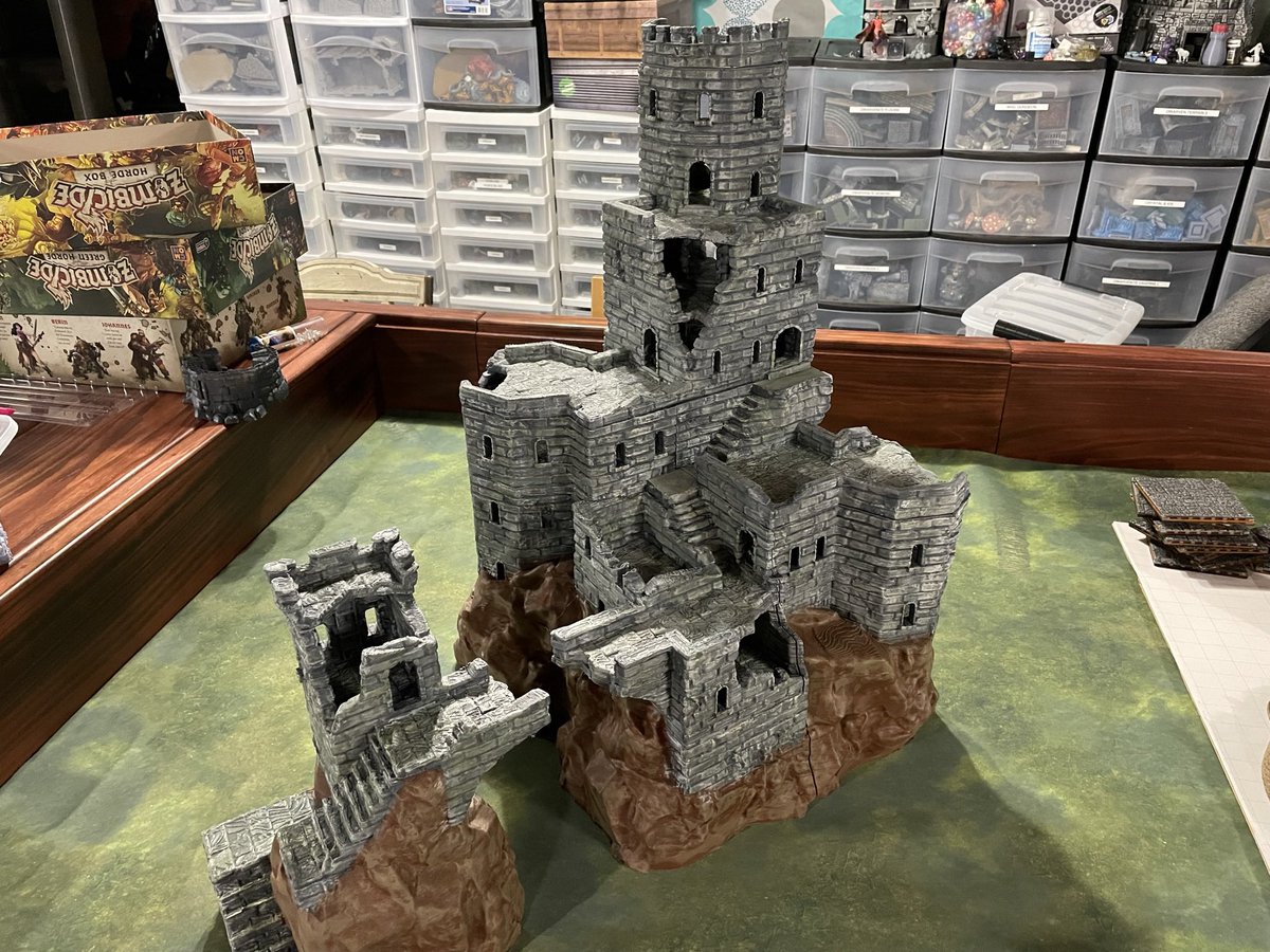 Are you going to be at @GaryCon, @Gen_Con, or @GameholeCon for the 50th anniversary of #dnd next year? If so look out for my event GATES OF DRAGONSPEAR CASTLE featuring this fantastic ruined castle! Fight orc zombies, devils, cultists, and more to close as many infernal gates!