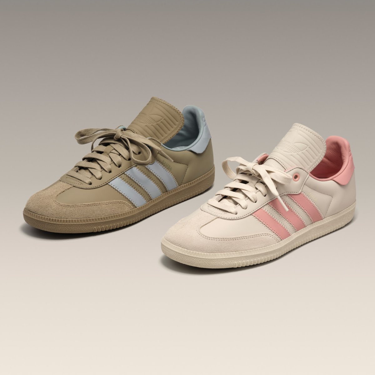 As you may have heard, Sambas are having a moment, so Adidas and Pharrell  are dropping a "luxury edition" with "elongated fold-over tongue, zig-zag  stitching and premium leather from ECCO, a world