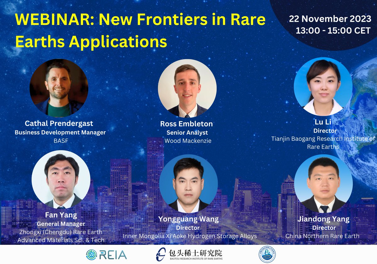 #REIA Weekly Newsletter lnkd.in/efY6X6E7
Rare-earth elements (REEs) are used in small but often necessary amounts, in hundreds of different #materials, #chemicals and #technologies worldwide, in #commercial, #industrial, #medical, and #environmental applications