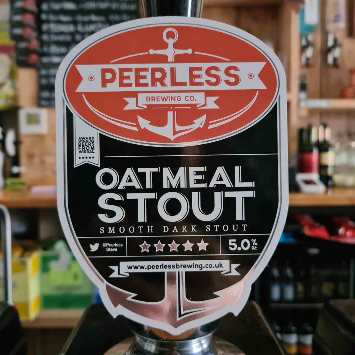 If you fancy something dark today then we’ve got this Oatmeal Stout on the bar now , Peerless #Wirral #Heswall #wirralale