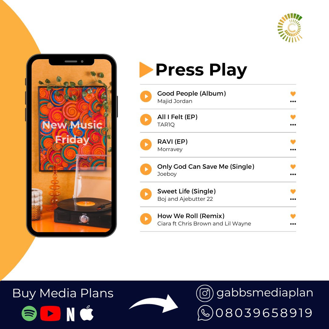 GabbsMedia's tweet photo. 🎧 Immerse yourself in the latest music sensations creating waves this weekend. Time to refresh your playlist! 🔥🎶 #WeekendGrooves #FreshBeats #NewMusicFriday #GabbsMediaPlan https://t.co/JEKj0lRwdp